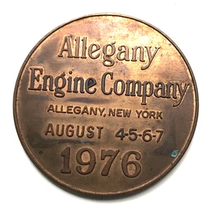 1976 Convention-Volunteer Firemen of New York Co. Coin-Allegany Engine Company - Picture 1 of 2
