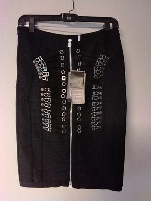 Юбка Herve Leger от Max Azria женская средняя черная - Изображение 1 из 4