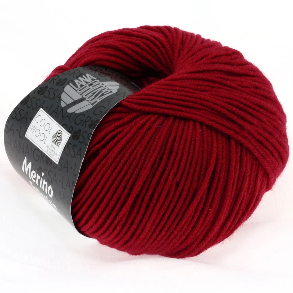 wolle Lana Grossa Cool Wool Merino 514 kirschrot 50g