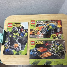 Lot Of Lego Power Miners Manuals 8958, 8188 and 8962