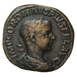 ROMAN EMPIRE - 240-243 AE Sestertius - Gordian III - Pax Advancing Left - Picture 1 of 2