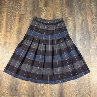 Saia xadrez vintage anos 80 Moretti Boutique - Imagem 1 de 4