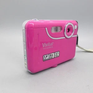 Vivitar Digital Camera Vivicam 5018 5.1MP Pink Tested - Picture 1 of 9