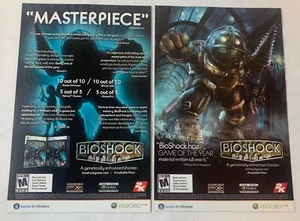 lot of two 2007 BIOSHOCK video game ads - Picture 1 of 1