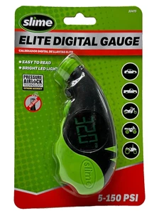 NEW Slime Elite Digital Tire Gauge (5-150 PSI) Pressure Airlock - Easy To Read - Picture 1 of 2