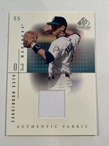 2001 SP Game Used Edition Authentic Fabric #ARM Alex Rodriguez Mariners - Picture 1 of 2