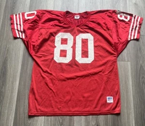 VINTAGE Jerry Rice San Fransico 49ers jersey mens size XL Red Reebok NFL USA - Picture 1 of 6