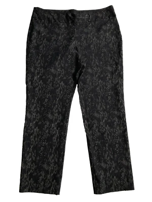 Pantalones para mujer Courtenay elásticos rectos con estampado animal talla 18W Foto 1 de 4