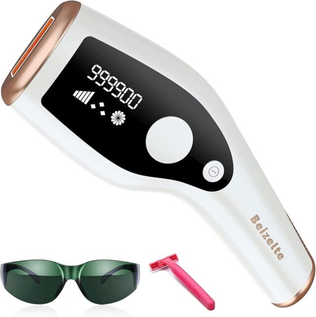 Depiladoras de Luz Pulsada, Dispositivo de Depilación IPL, Depiladora Laser  Profesional para Mujeres y Hombres, 999,900 Parpadea Depiladora Luz Pulsada  de Eliminación de Vello en Casa : : Belleza