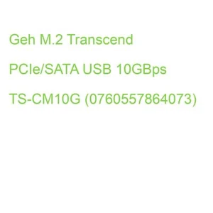 Geh M.2 Transcend PCIe/SATA USB 10GBps TS-CM10G (0760557864073) - Bild 1 von 2