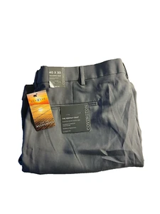 NEW COVINGTON 40 x 30 dress pants gray NO IRON CLASSIC FIT STRETCH men's nwt - Picture 1 of 2