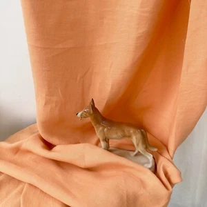 "stoffdesign!"SALE% VINTAGE Meterware Leinen orange 3,15 Meter hoch Nya Nordiska - Bild 1 von 10