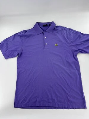 Polo de golf grande manga corta lavanda algodón Pima Amen Corner Masters para hombre Foto 1 de 4