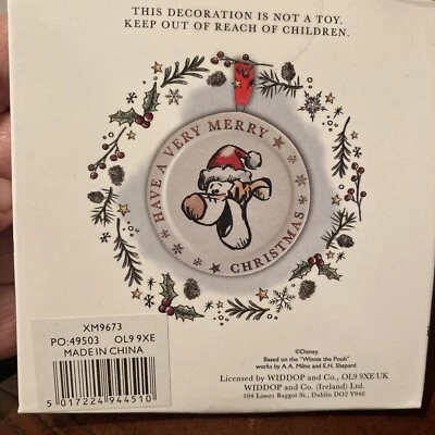 Disney Winnie The Pooh Ceramic Tree Decoration TIGGER - Image 1 of 4