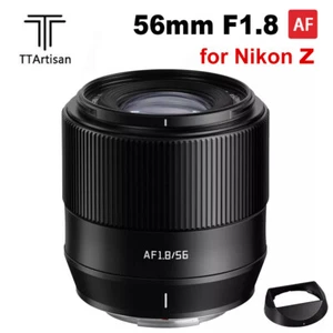 TTArtisan AF 56mm F1.8 APS-C Auto Focus Lens for Nikon Z Mount Mirroless Cameras - Picture 1 of 9