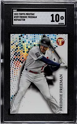 2022 Topps Pristine #289 Freddie Freeman REFRACTOR SGC 10 GEM MINT - Image 1 of 2