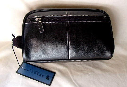 KENNETH COLE BlackTravel Toiletry Kit Overnight Mens Shaving Case NEW NWT - Image 1 of 1