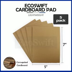 5 5 x7 EcoSwift Corrugated Cardboard Pads Filler Inserts Sheet 23 ECT 1/8" Thick - Picture 1 of 6