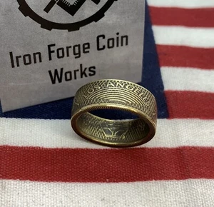 Anillo de monedas hecho a mano de ficha de autobús de Los Ángeles. California de Los Ángeles escalable para ti - Imagen 1 de 6