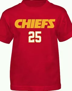 NWT NFL Team Apparel Youth Size L Kansas City Chiefs Jamaal Charles- GREAT GIFT - Bild 1 von 4