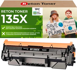 Recycelt Fachgerecht HP 135X W1350X Toner MIT CHIP schwarz - Bild 1 von 1