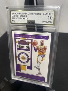 2019-20 Panini Contenders Season Ticket #70 LeBron James Professionally Graded - Picture 1 of 2