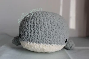 Lindo Peluche Amigurumi Ballena Relleno Ganchillo 4" Hecho a Pedido Envío Gratis - Imagen 1 de 1