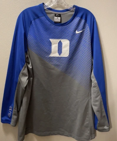 Duke Blue Devils Nike Elite Dri Fit Shooter Long Sleeve Basketball Men’s XL Cover
