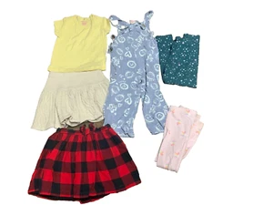Misc. Girls 4T Clothing - Skirts, Pants, Shirt, Jumpsuit, Lot of 6 - Picture 1 of 7