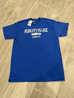 Camiseta masculina Peddlers Village tamanho grande cor azul royal - Imagem 1 de 4
