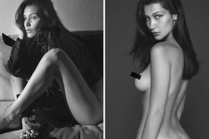 BELLA HADID NUDE VOGUE PARIS MAGAZINE SEPTEMBER 2016 TAYLOR HILL LIKE ESPN BODY - Bild 1 von 7
