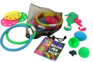 Water Gear Family Fun Pack Pool Party Swimming Dive Games Learn to Swim Disc NEW - Picture 1 of 3