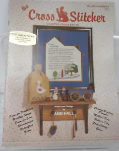Cross Stitcher Magazin Design Ann Hall Band 3 #3 ©1986 B.J.McDonald, Hrsg. 27 Pat. - Bild 1 von 8