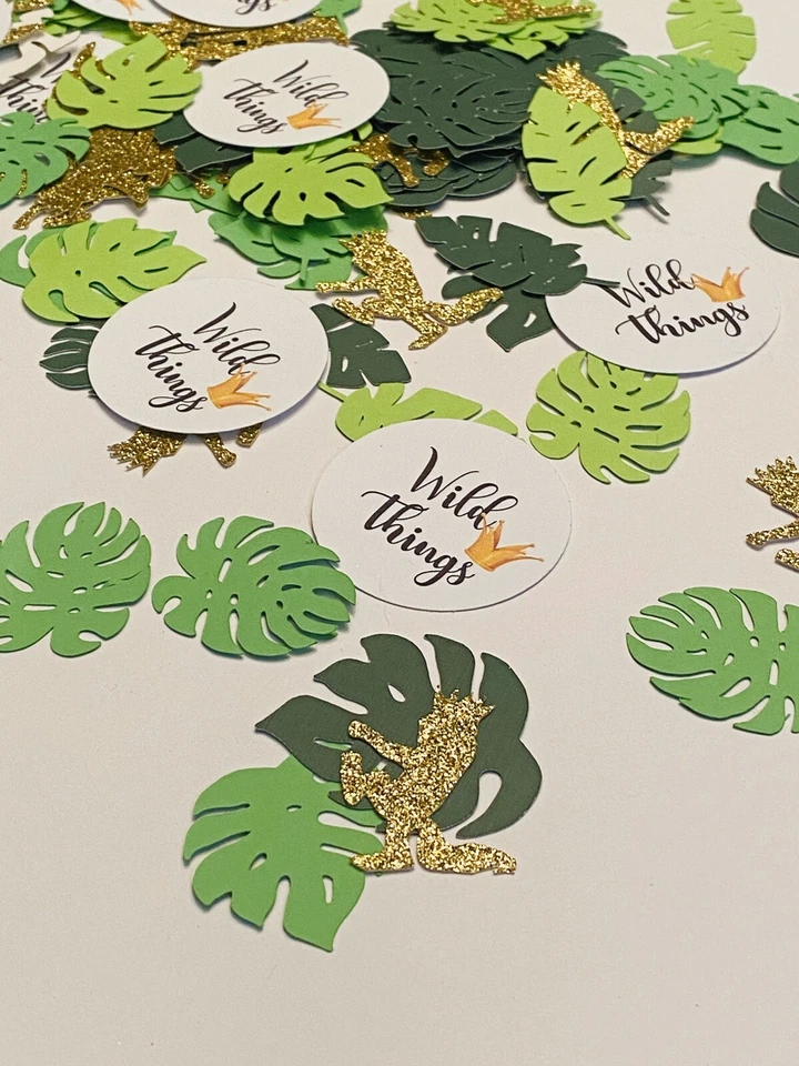 Monsters,  Wild Things confetti, Wild One confetti, Wild One Birthday 75 ct - Image 1 of 1