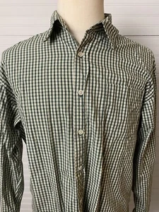 J Crew Herren Größe Large Button Down 100 % Baumwolle Hemd grün kariert - Bild 1 von 6