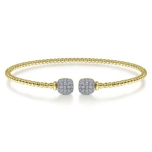 Stackable 14K Yellow Gold Gold "Gabriel & Co", 0.30 ctw Diamond Bangle Bracelet - Picture 1 of 3