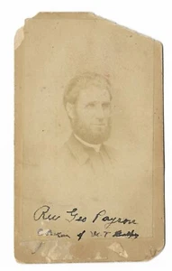 Antiguo Cir 1860 CDV retrato de un reverendo Woodburn & McClure Canadá - Imagen 1 de 6