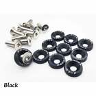 Black Anodized M6 Counter Sunk Washers Nuts Car Van Reg Plate