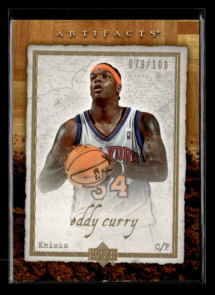 Eddy Curry 2007-08 Upper Deck Artifacts #65 Gold /100 New York Knicks - Image 1 of 2