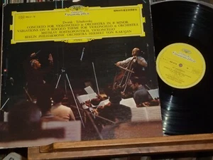 1975 Rostropovich Cello Dvorak Tchaikovsky KARAJAN Audiophile JAPAN DGG NM - Picture 1 of 6