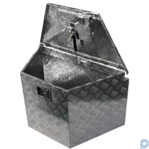 28" x18" Aluminum Trailer Tool Box w/ Struts for Truck Weather Guard - Picture 1 of 7