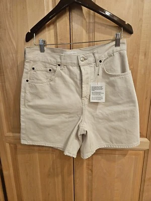 Pantalones cortos de mezclilla Topshop Editor blancos talla 10 nuevos con etiquetas  Foto 1 de 4