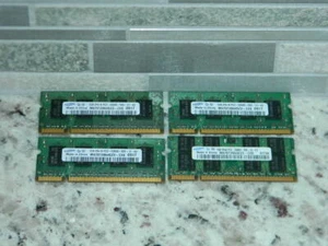 4X SAMSUNG 1GB 2RX16 PC2-5300S-555-12-A3 M470T2864QZ3-CE6 MEMORY RAM - Picture 1 of 2