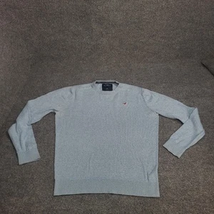 Hollister Sweater Boys Extra Large Baby Blue Heather Pullover Long Sleeve XL - Picture 1 of 10