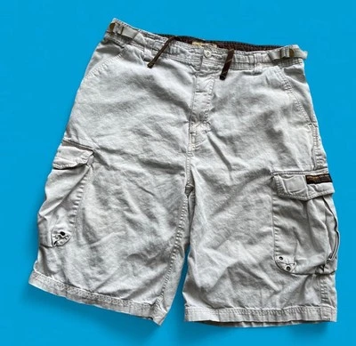 Pantalones Cortos Carga OTB Y2K Vintage Sueltos Patinador Crema Para Hombre 38x12 Foto 1 de 4