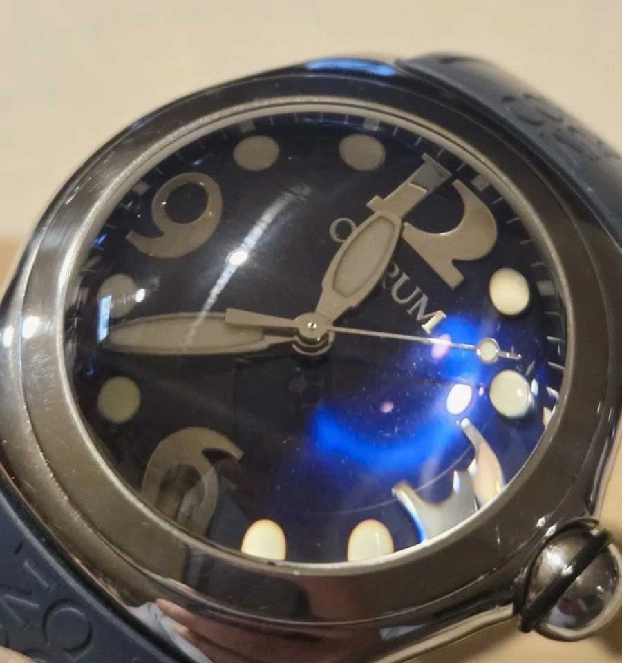 Corum Boutique Bubble Men's 45mm blue quartz Watch. Larger Face Size - Image 1 of 4