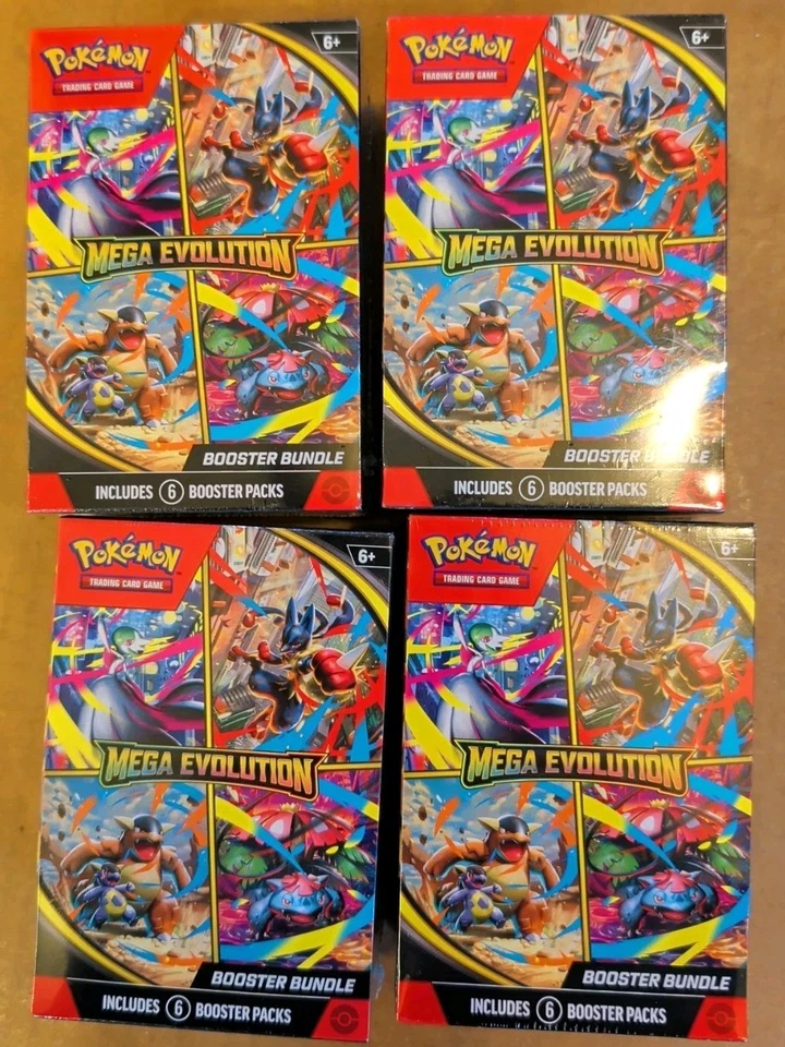 Pokémon MEGA EVOLUTION 6 Pack Booster Bundle LOT OF 4 - Image 1 of 1