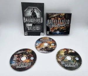 Battlefield Vietnam (PC, 2004) Video Game EA T-Teen 3 Disc Set W/ Key - Picture 1 of 5