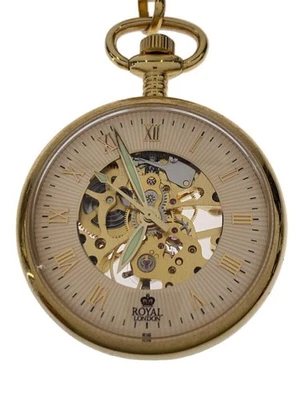 royal london Manual Wind Pocket Watch Gold Stainless Analog Classic Excellent - image 1 of 3