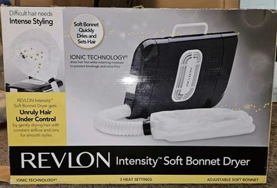 NUEVO EN CAJA Negro Revlon Intensidad Suave Capó Secador de Pelo Ajuste de Peinado RVDR5041 Foto 1 de 4